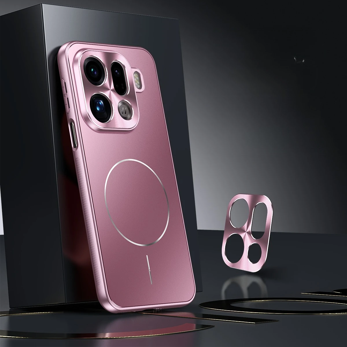 Funda rígida mate chapada para OPPO Find X9 Pro Magsafe, protección de lente de Metal magnética, cubierta a prueba de golpes para Find X9Pro