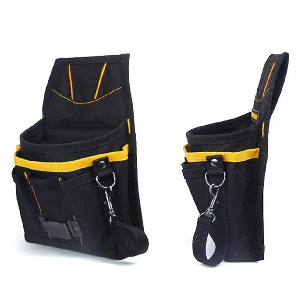 1pc Electrician Waist Storage Tool Bag Belt Tool Pouch Kits Holder With Pockets 600D Oxford Fabric Waist Tool Bag With Belt