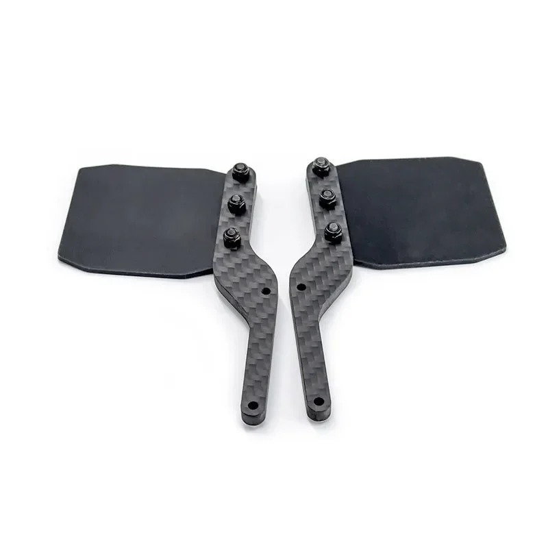 Paraspruzzi in gomma Parafango antipolvere Paraspruzzi con staffa in fibra di carbonio per Arrma 1/7 Mojave V2 EXB RC Auto Parti di aggiornamento Accessori