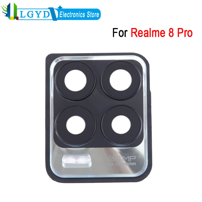 Back Camera Lens Cover For Realme 8 Pro Phone Rear Camera Lens Frame Spare Part