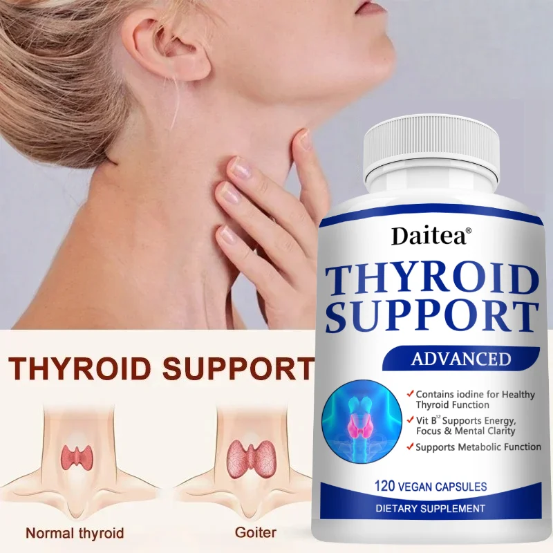

Thyroid Support Capsules, Natural Mineral Complex, Support Thyroid Health, Metabolism, Energy & Focus, Relieve Daily Fatigue