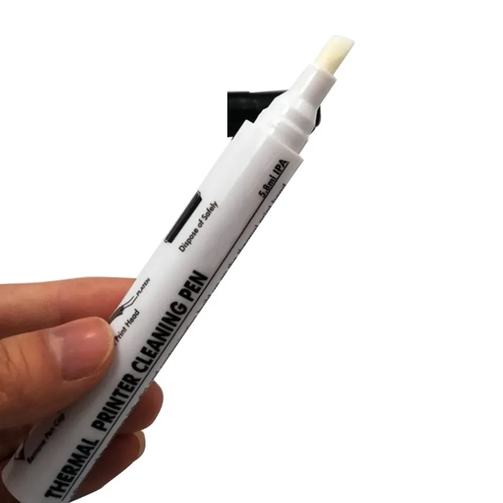 Cleaning Pen for Thermal Printer Print Heads Designed to Safely Wipe Off Dust Dirt and Gum to Prolong Printer Lifespan
