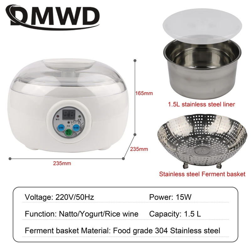 Professional Natto Making machine Multifunctional Rice Wine Yogurt Fermenter Fully Automatic fermentation equipment 110V 220V