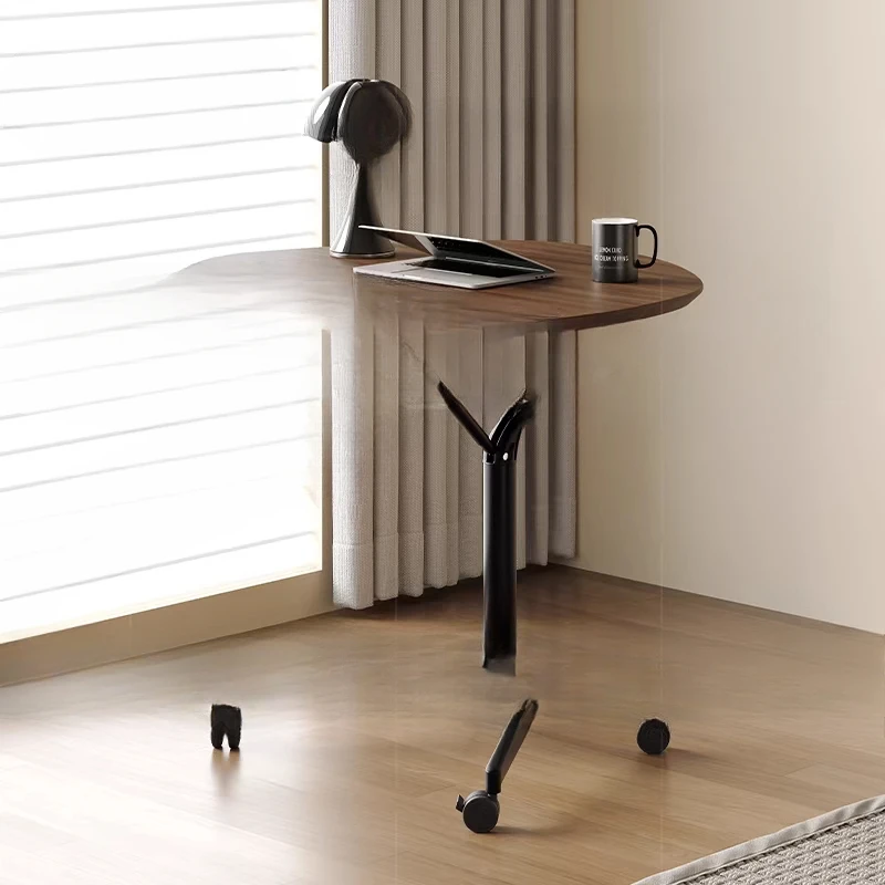 

Solid wood lifting table movable standing study book home office computer table sofa bedside