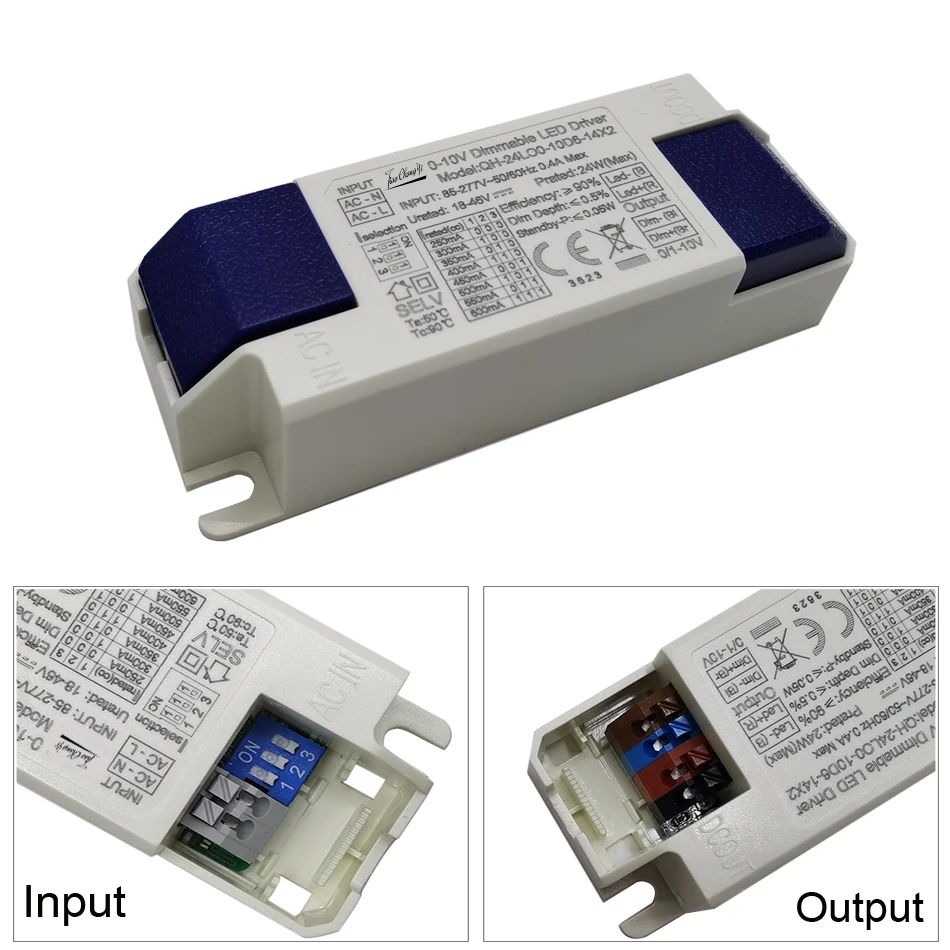 Flicker Free 0-10V Dimmable LED Driver Power Supply Transformer 18-46V 300mA 600mA 900mA 1000mA 1100mA 1200mA 5-40W 0-100%