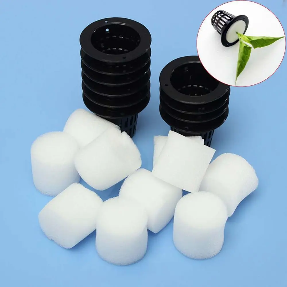 10pcs Germinate Hydroponic Garden Clone Vegetable Plant Grow Net Cup Nursery Pots Planting Basket Mesh Pot