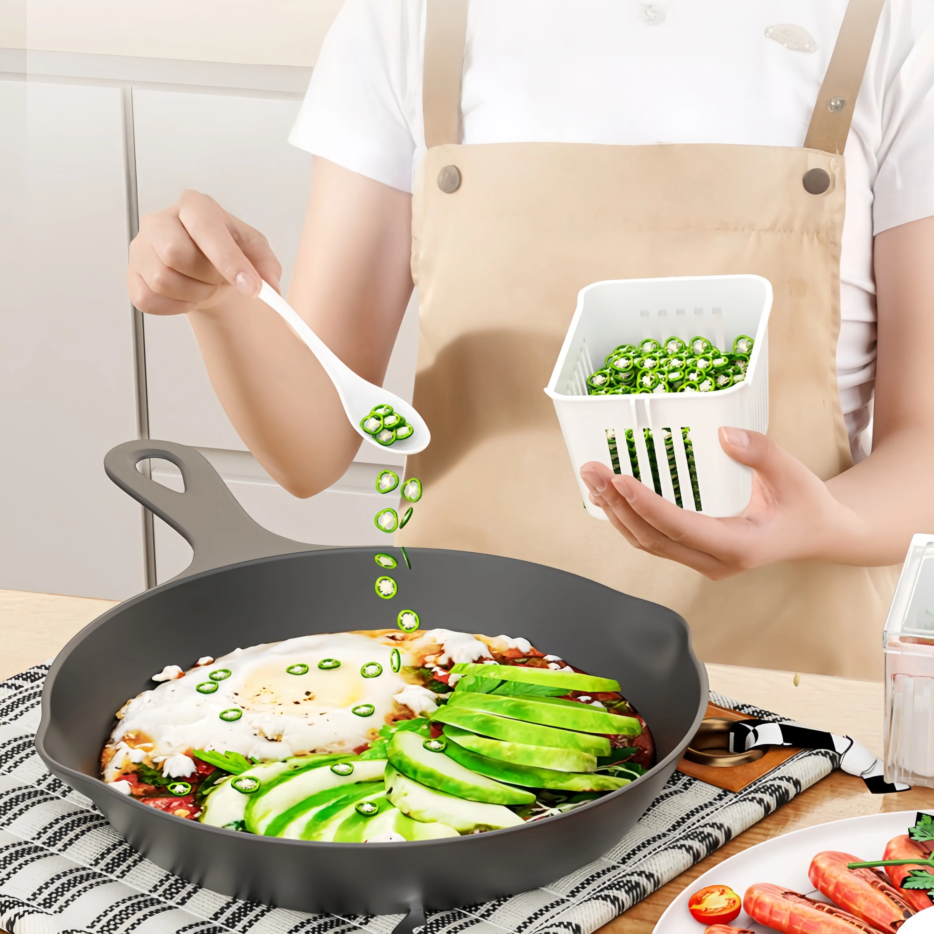 1 Set Aksesoris Kulkas Dapur d - Food Storage With Compartments ulasan dan harga