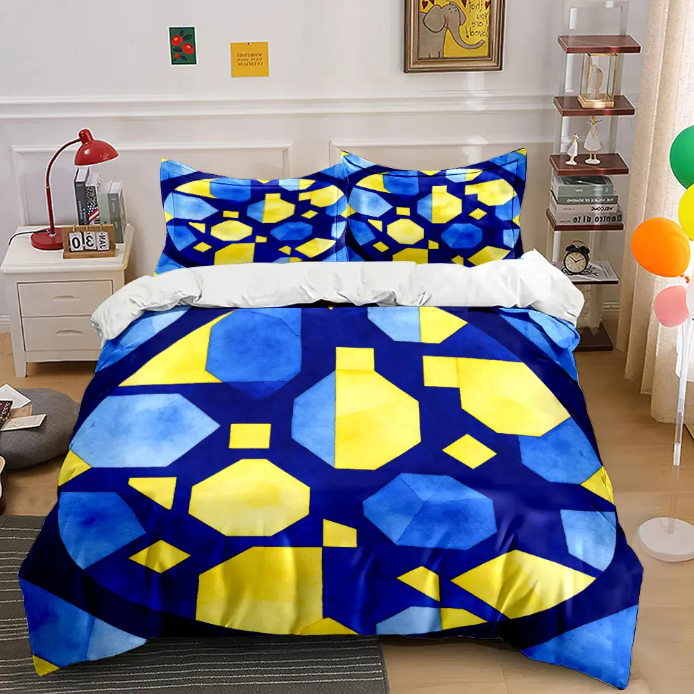 

Abstract Geometric Pattern Home Decor Soft Comfortable Duvet Cover Bedding Set Included 1*Duvet Cover & 2*Pillowcases, gift