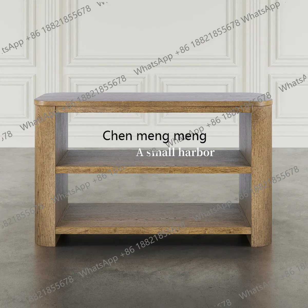 Medieval solid wood sofa back cabinet, living room entrance table, designer end view storage cabinet