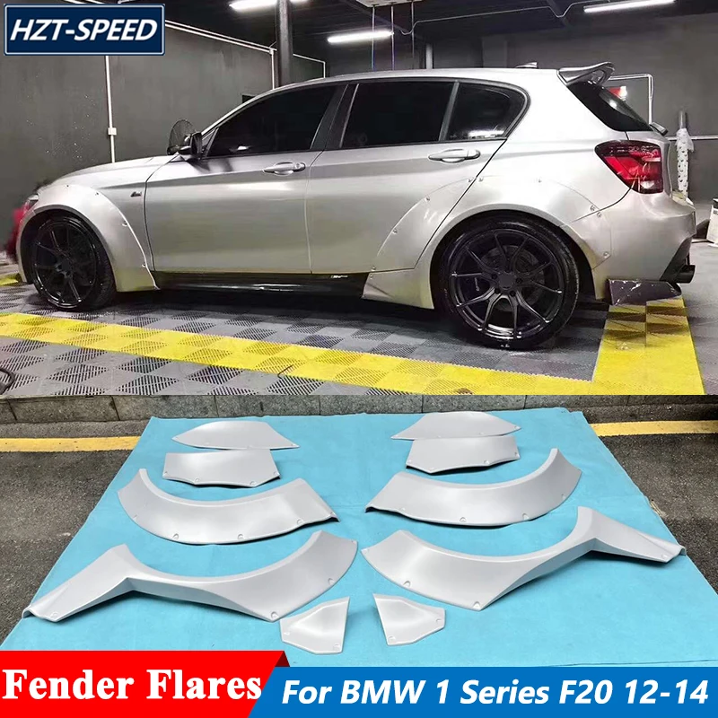 

High Quality Unpainted FRP Material Front Rear Fender FlaresTrims For BMW 1 Series F20 116 118 125 Tuning 2012-2014