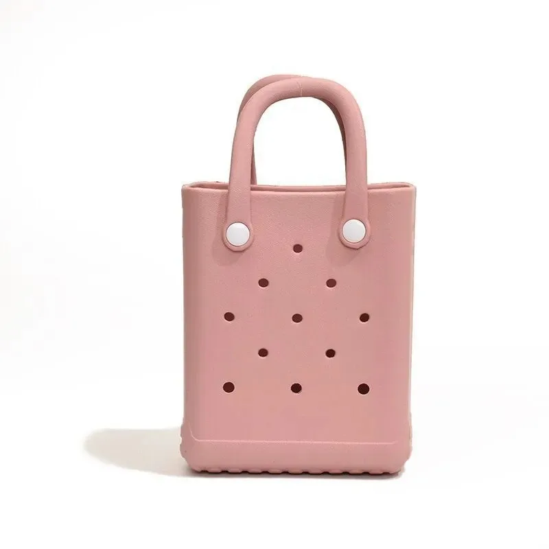 Strandtasche Picknick-Aufbewahrungskorb Sommer Damen Reisehandtaschen Mode Einkaufstasche Gummi EVA Wasserdichte Strandtasche Geldbörse – Detail 10