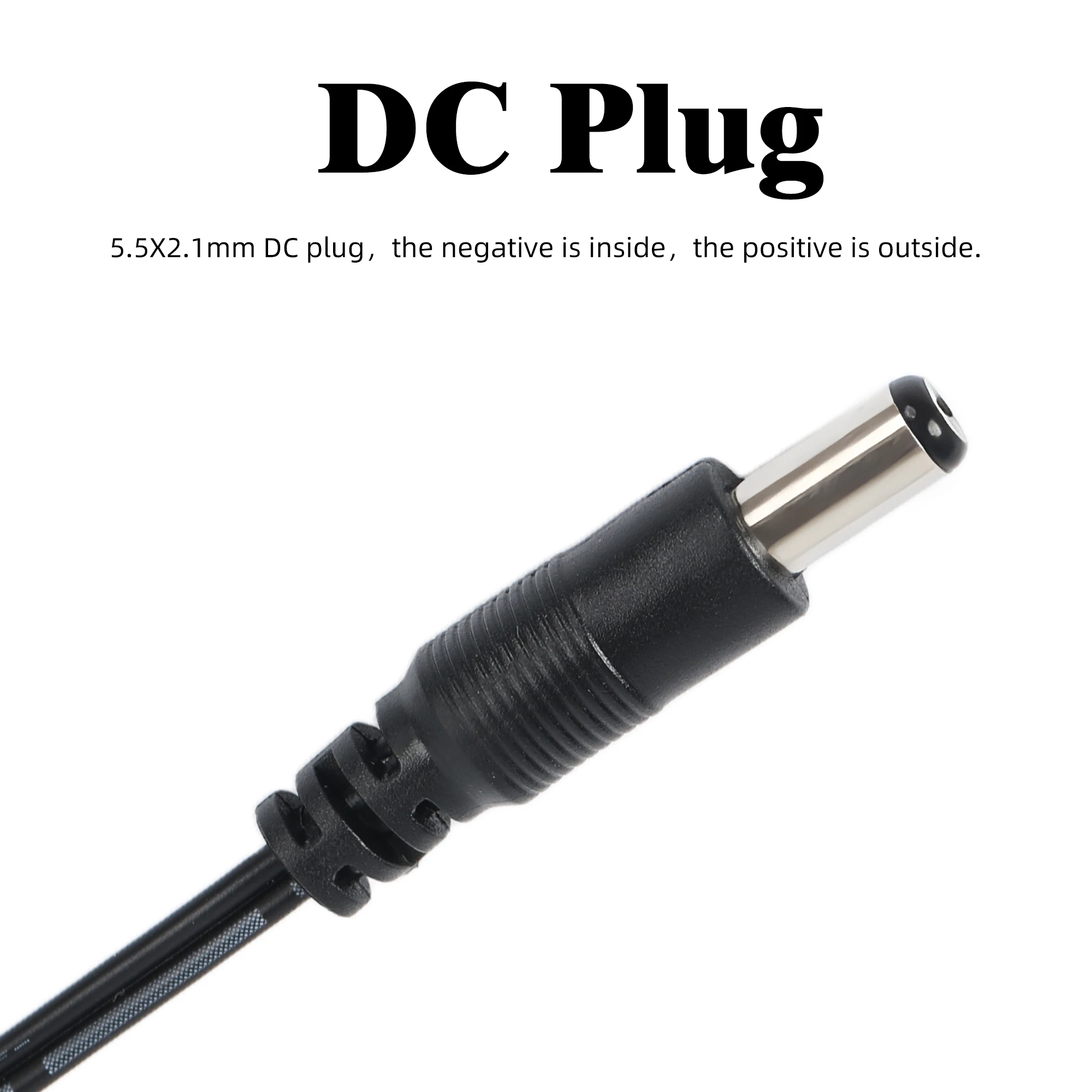 5PCS 9V Battery Connector Plug Pedal Battery Leather Clip 100mm Wire with 2.1mm DC Plug the Negative Is Inside for Arduino