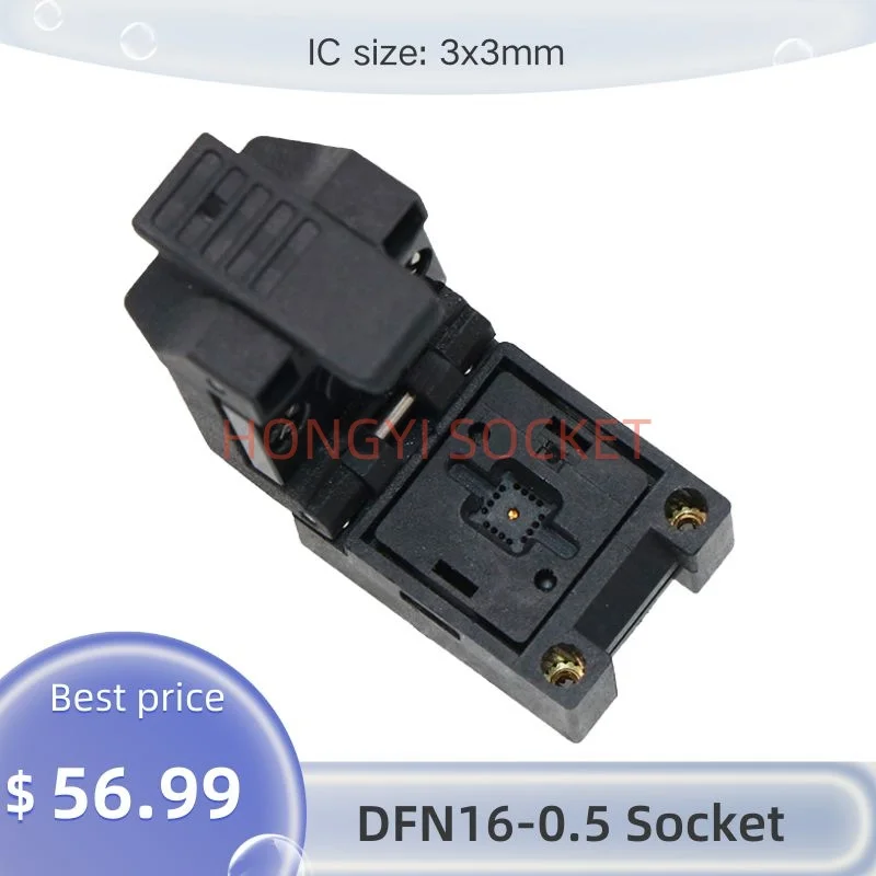 qfn16-05-presa-ic-in-lega-ribaltabile-passo-05-mm-presa-di-prova-personalizzata-icsize-3x3-mm-30-v-50-mΩ-16-pin-per-test-e-connessione