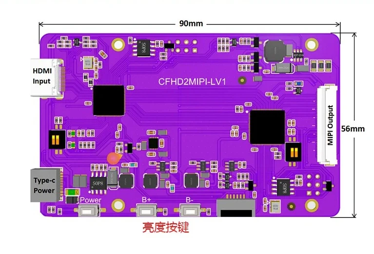 

Подходит для 7-дюймового 8-дюймового 10,1-дюймового 1280x800 вертикального уровня с горизонтальным экраном, плата драйвера HDMI-MIPI, мониторинг 31/40PIN