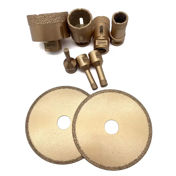 

GuHua European Quality Porcelain Cutting Disc Hole Saw Set Diamond Crown Tile Marble Glass Core Drill Bit