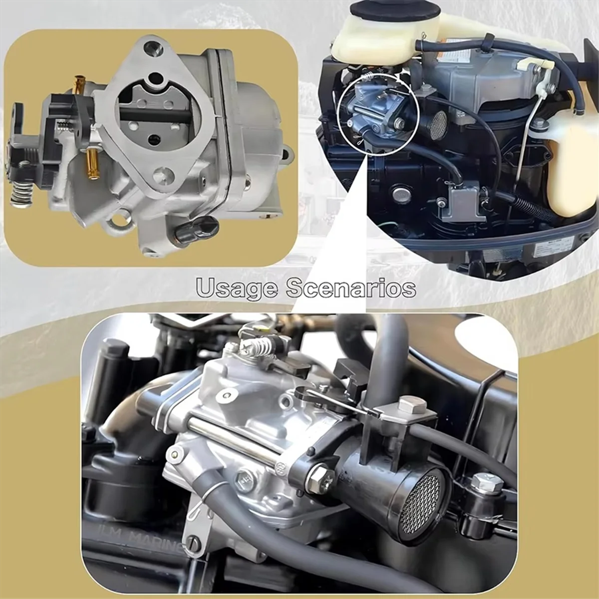 أبكو-3R 1032001   محركات المكربن الخارجية لـ Mercury Mariner 2 2.5 3.5 4 5 6 HP Tohatsu Nissan MFS 853720 T25 803522 T03