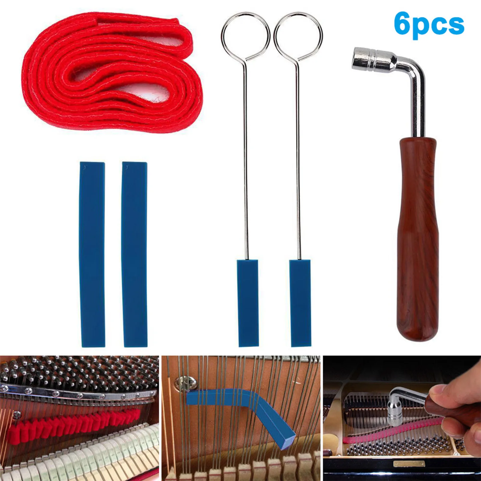 Piano Tuning Wrench Kit Professional Piano Little Tuning Wrench Set for Piano Beginners Professionals