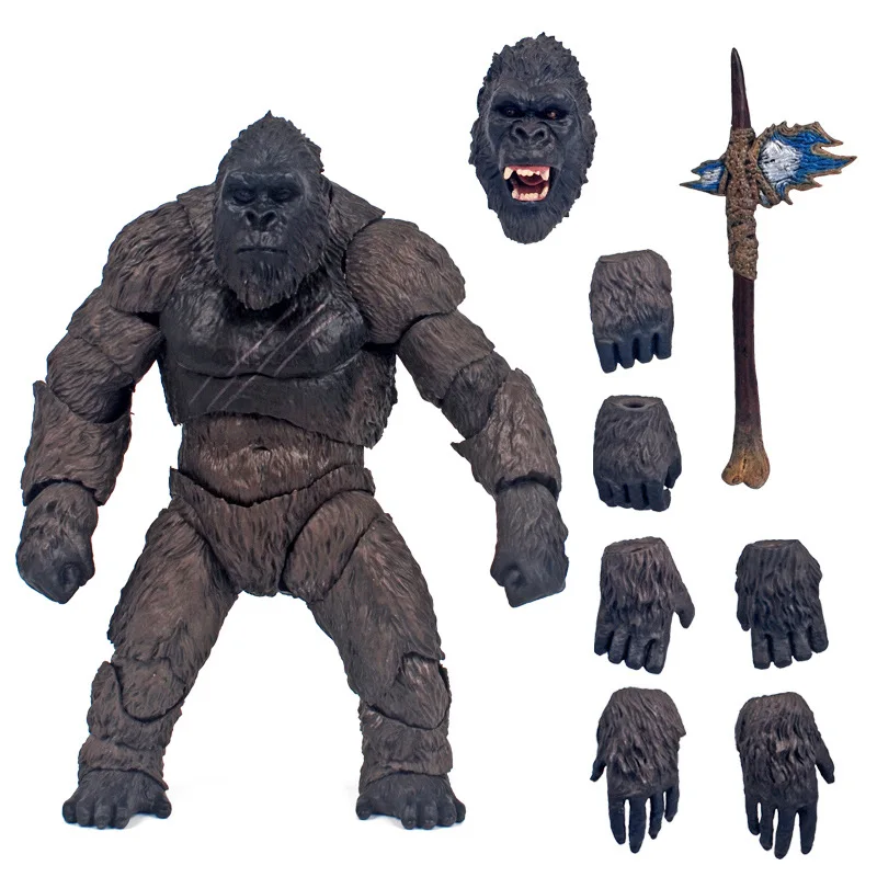 SHF KING KONG Gorilla Action Figure Collection Model Toy Gift Articulated Joints Moveable Vinyl Figurine Doll