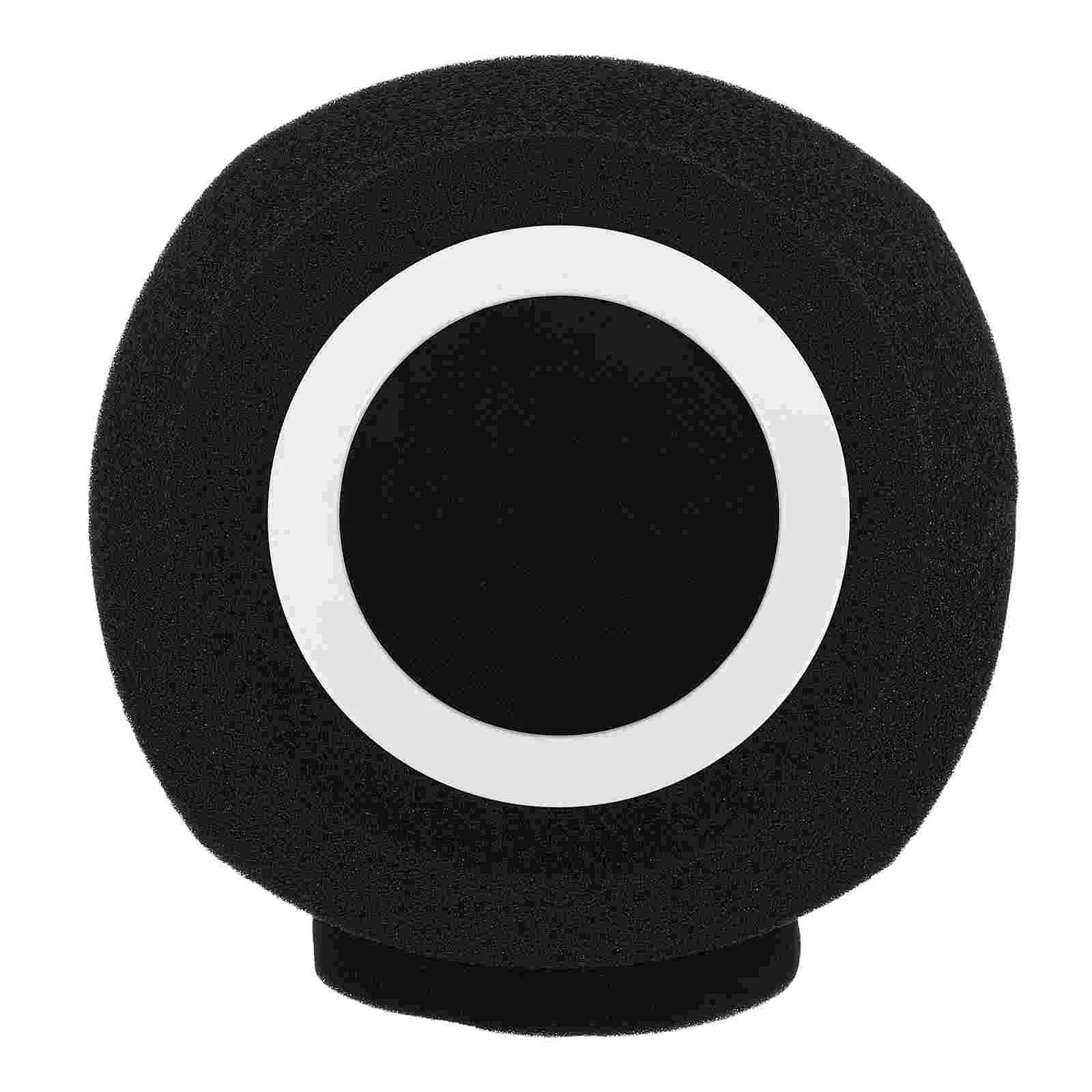 

Microphone Sponge Cover Windscreen Black Mic Shield Soundproof Cover for Microphones Recording Equipment