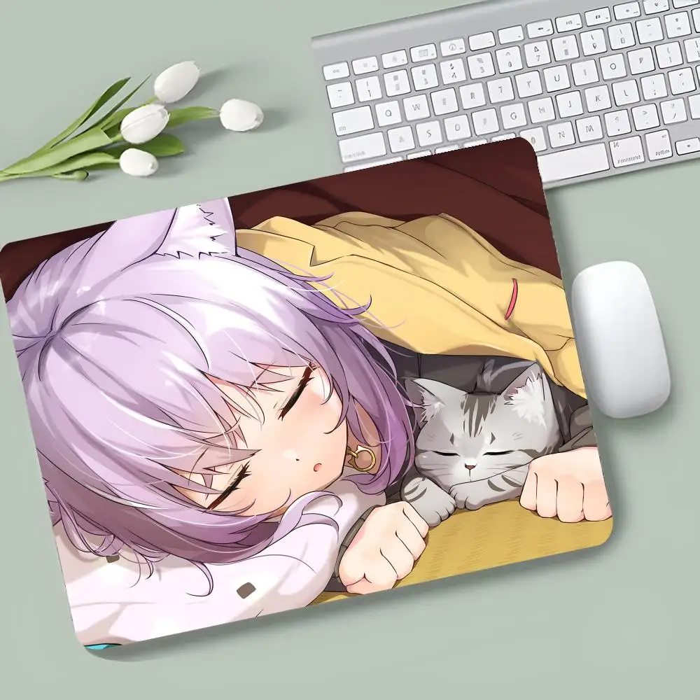 Nekomata Okayu  MINISO Mouse Pad E-sports players Game Accessories Game Keyboard Pad Gamer Desktop Mat Deskmat Keyboard Pad XXL