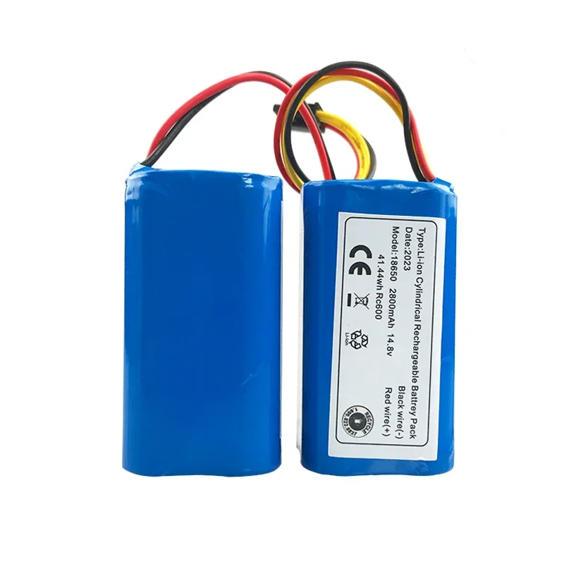 14.8V 2800mAh Li-Ion Cylindrical Rechargeable Battery Pack 4S1P for Deebot N79S DN622 Robovac 11S Max Conga
