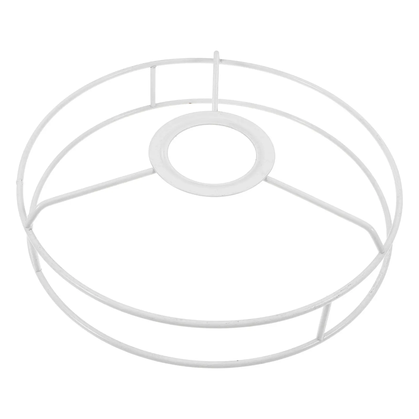 

Round Lampshade Frame Handcrafted Iron Diy Shade Ring For Table Lamp Pendant Light E27 Wire Lamp Shade Chandelier Frame