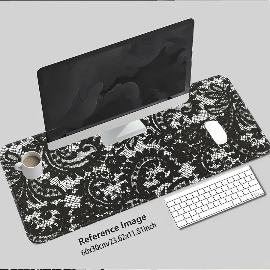 Design Lace Mouse Pad Desk accessories office Pad Computer Laptop Pad Keyboard Mouse Pad Game Console Pad rubber