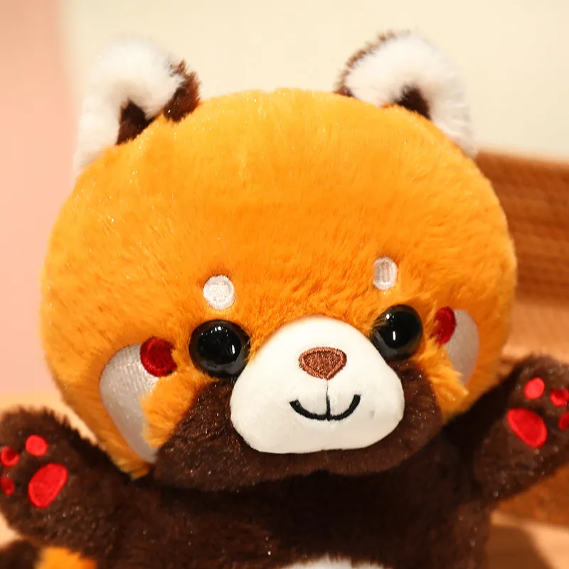 Lovely Raccoon Plush Toy Red Panda Cosplay Dress Up Doll Plushie Stuffed Fluffy Animals Dog Soft Pillow for Kids Birthday Gift