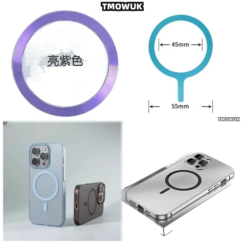 

For Xiaomi 10 11 12 12S 13 14 15 Pro Ultra For Magsafe - Magnetic Wireless Charging Sticker Ring - Ultra - Thin Metal Plate