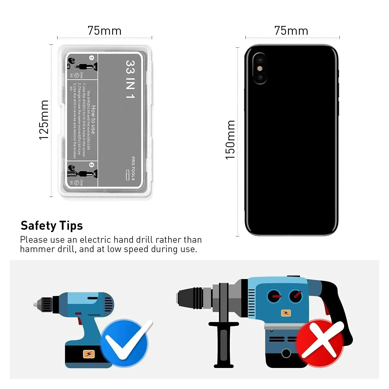 33 قطعة مجموعة أدوات استخراج المسمار التالفة مع لقمة مثقاب تمديد الأكمام لأداة إزالة المسمار لإزالة مسمار المقصلة العالمية