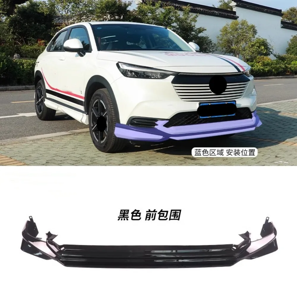 Car Front Rear Lip Assembly For Honda Vezel 2023 Modified Side Skirt Tail Wing Grille Trim Auto Accessories