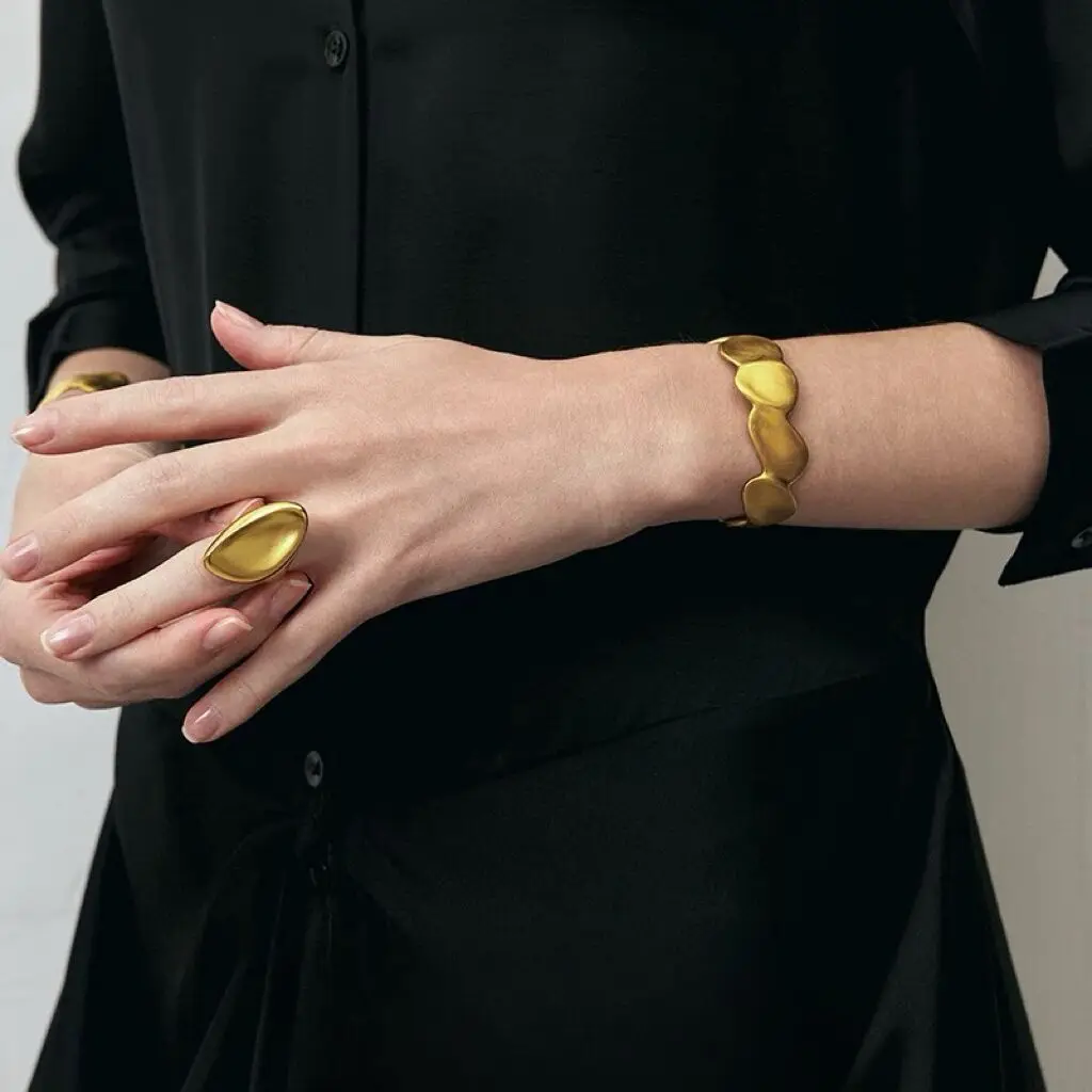 Withered Adjustable Cold Wind Finger Ring With Opening Ring Jewelry Earrings Women's Earrings Ear Cuffs