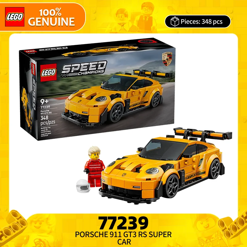 

Lego Building Blocks Super Racing Series 77239 Porsche 911 GT3 RS Children's Puzzle Building Blocks Toy Valentine's Day Gift