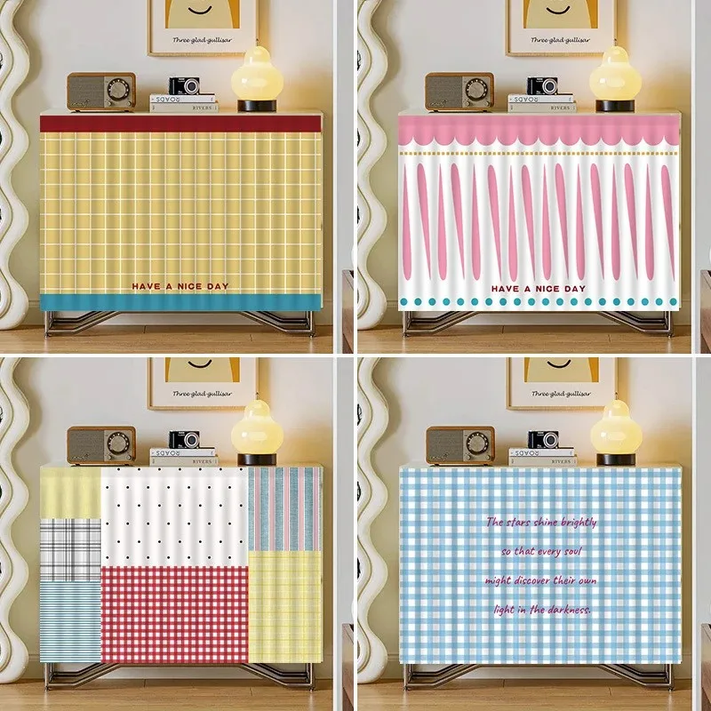 VIKAMA Dopamine Dust-Proof Partition Curtains Are Suitable For Cabinets/Kitchens, Velcro, And Home Decoration