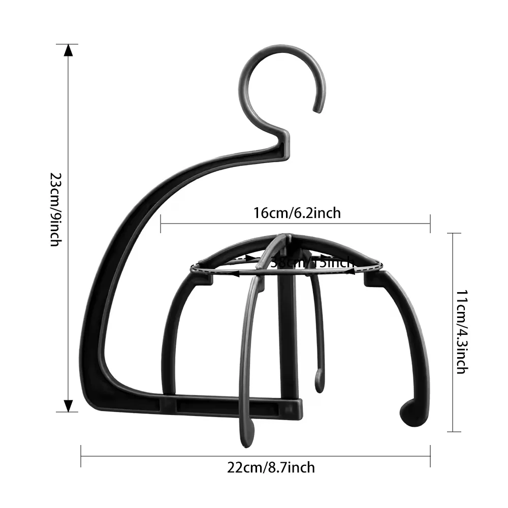 Hanging Wig Display Stand Portable Wig Holder Storage Rack Wig Organizer For Lace Wigs Hair Extensions Salon Styling Tools image 5