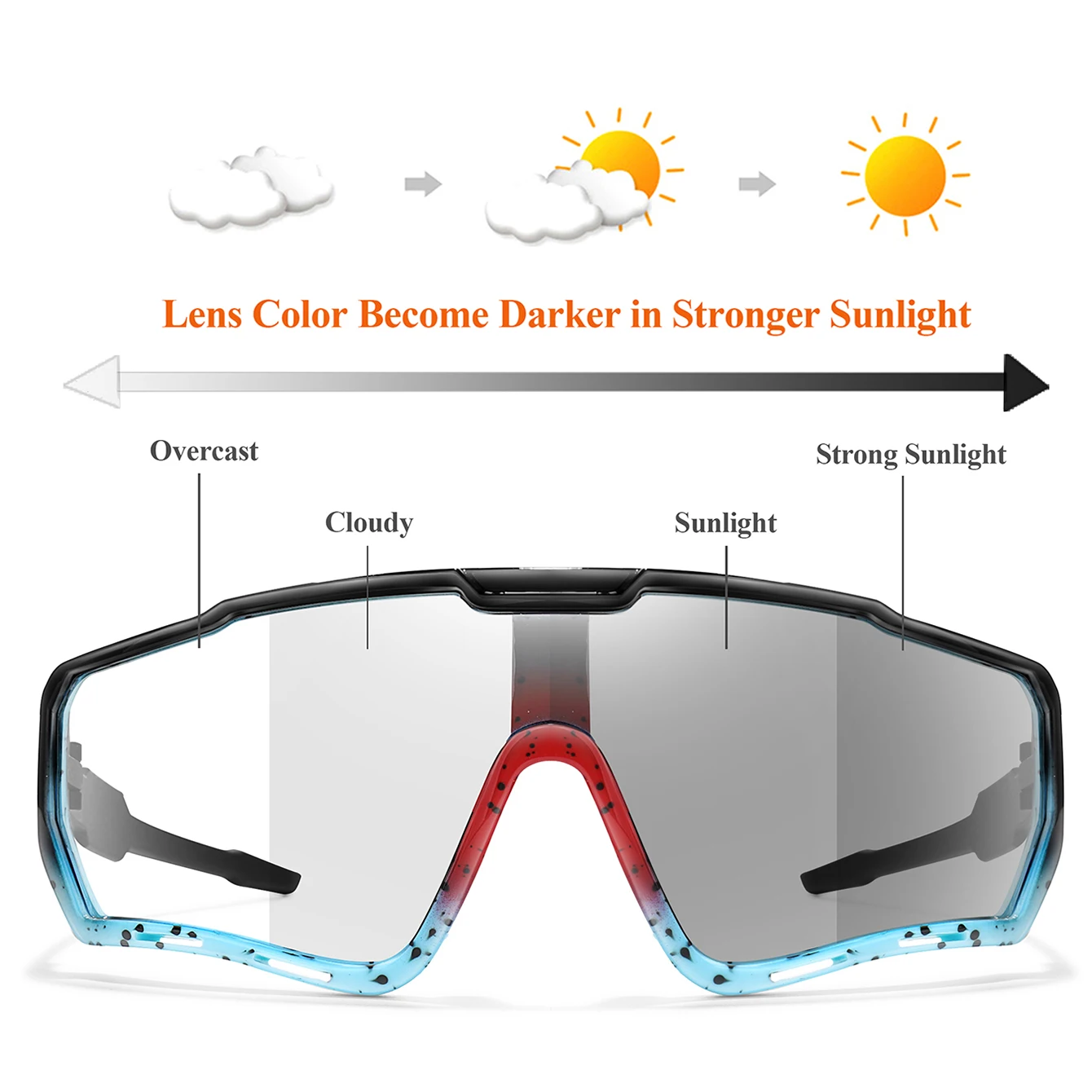 POAT Brand Strong Light Photochromic Sunglasses New Style Sports Men Women MTB Bike Bicycle Eyewear Cycling Fishing Running