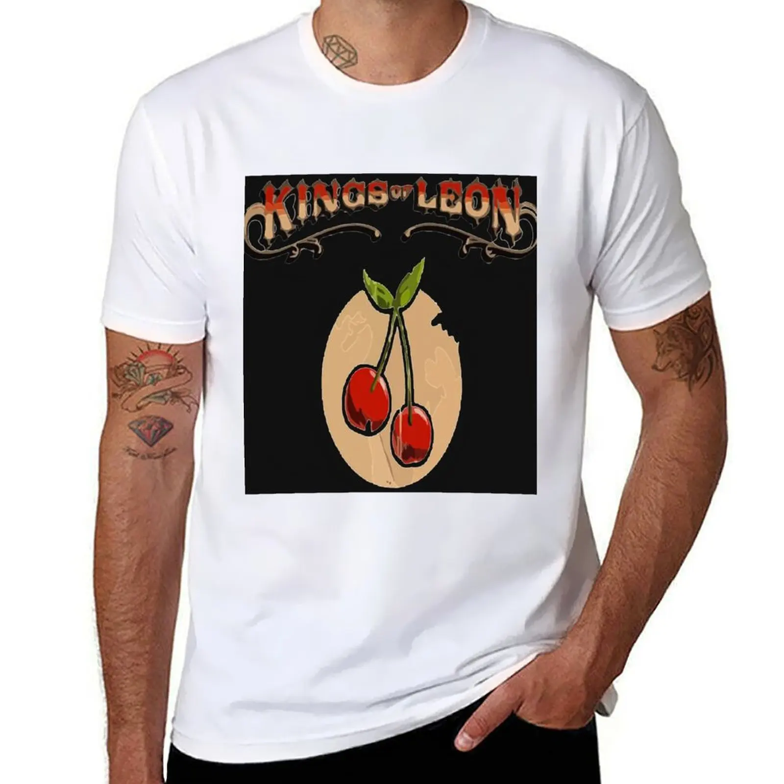 

Футболка Kings of Leon, мужские футболки, высококачественная футболка люксового бренда, футболка с индивидуальным принтом
