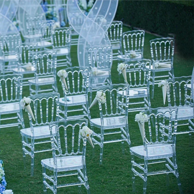 Transparent Napoleon Chair Resin Napoleon Chair For Wedding