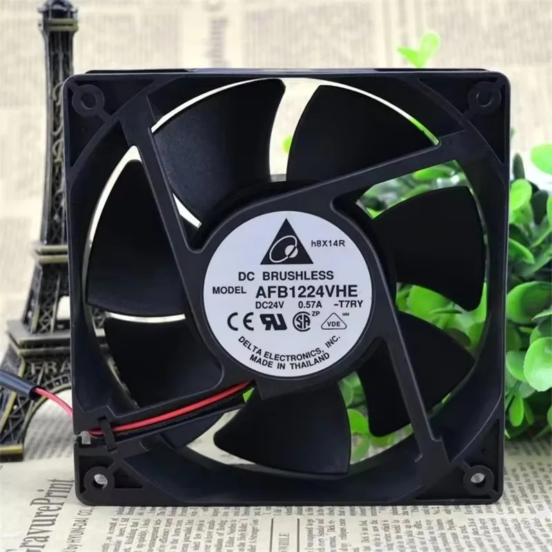 

Original AFB1224VHE 24V 0.57A 12CM 120 * 120 * 38MM frequency converter cooling fan