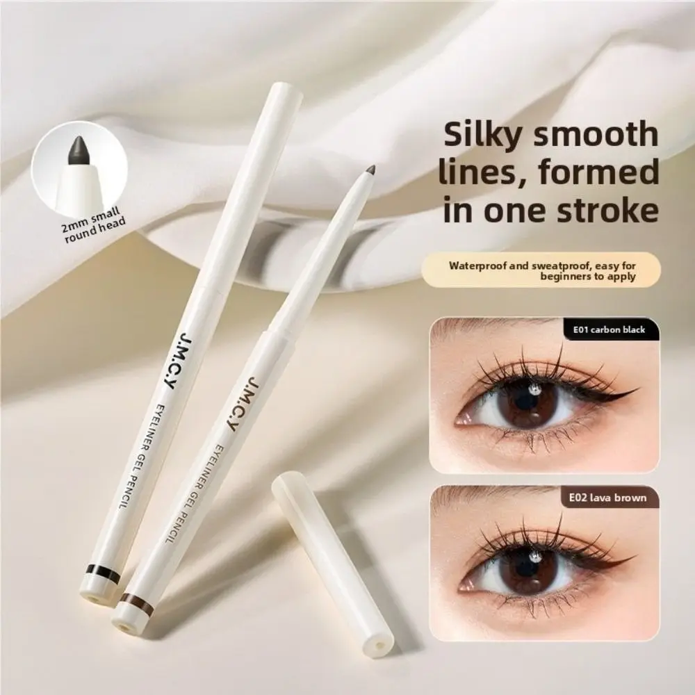 

New 2-in-1 Gel Eyeliner Color-Locking Smooth Gel Eyeliner Pen Long-Lasting Waterproof Smudge-proof Eyeliner