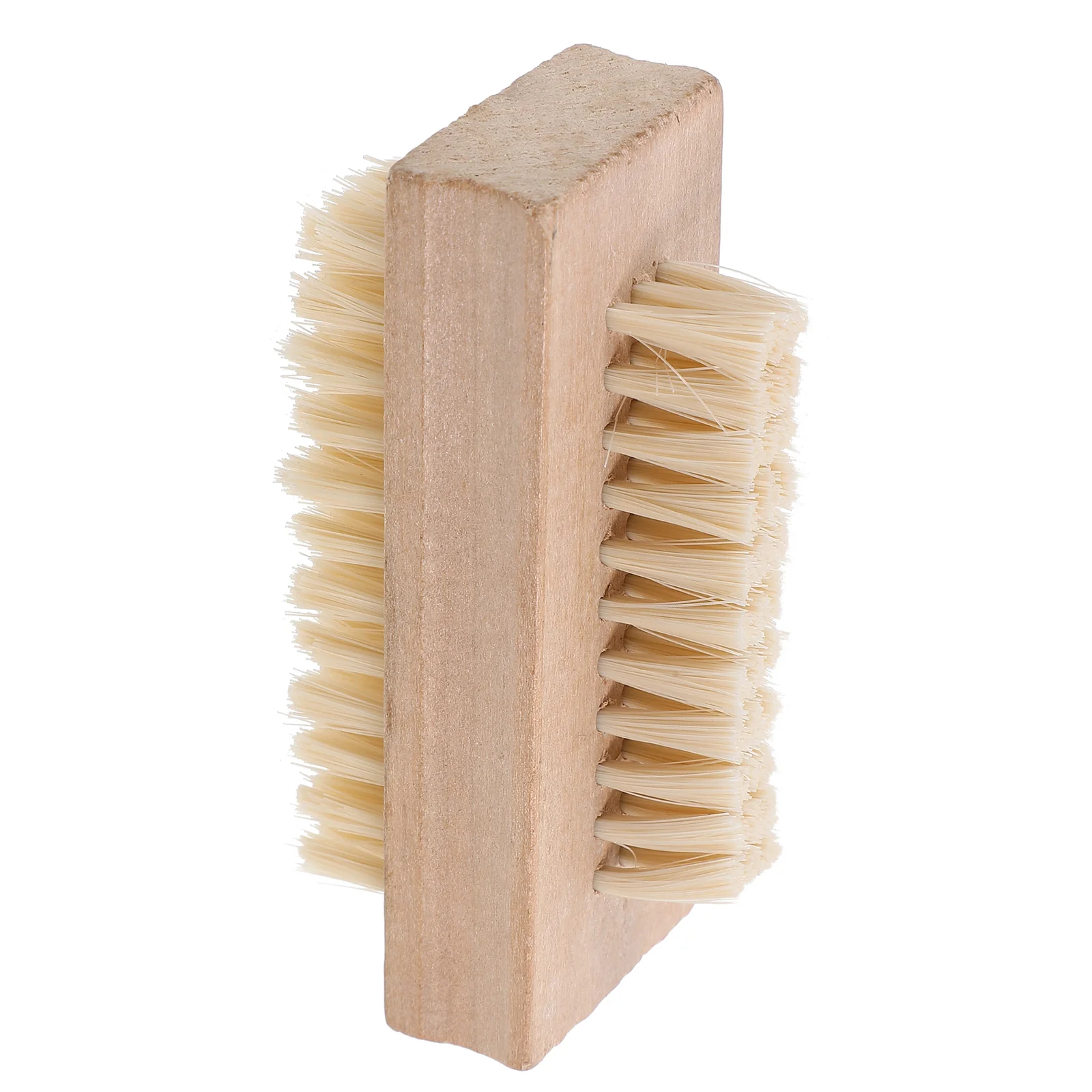 Wooden Handle Double Sided Natural Bristle Nail Brush Wooden nail brush Bristle nail polish Double sided nail brush