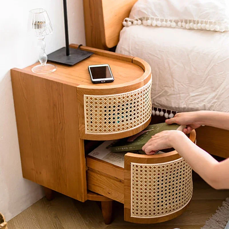 Lage Tafel Wit Dressoir Zwevend Nachtkastje Bank Zijkant Nachtkastje Rond Nachtkastje Lades 3-laags Lade Bed Bureau Nachtkastjes Schattig Mini