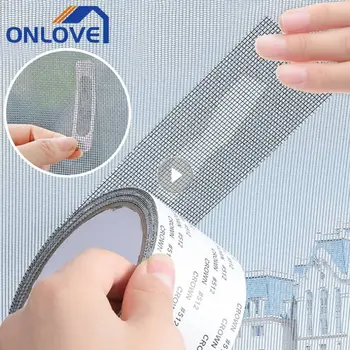 Moskitiera okienna samoprzylepna moskitiera przeciw komarom moskitiera DIY darmowe cięcie moskitiera przeciw owadom muchowym ekran kurtyny