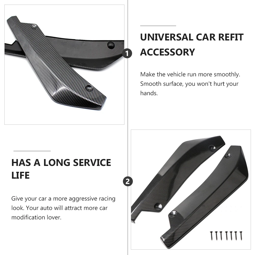 

Universal Rear Bumper Modification Car Accessories Flow Spoiler Body Kit Diffuser Lip Auto Decor Racing Style Aerodynamic Design