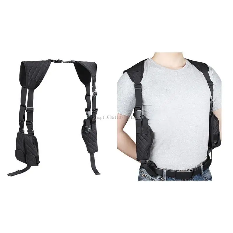 

Многофункциональная двойная сумка через плечо, сумка для охотничьих пистолетов, уличная тактическая кобура для скрытого оружия,