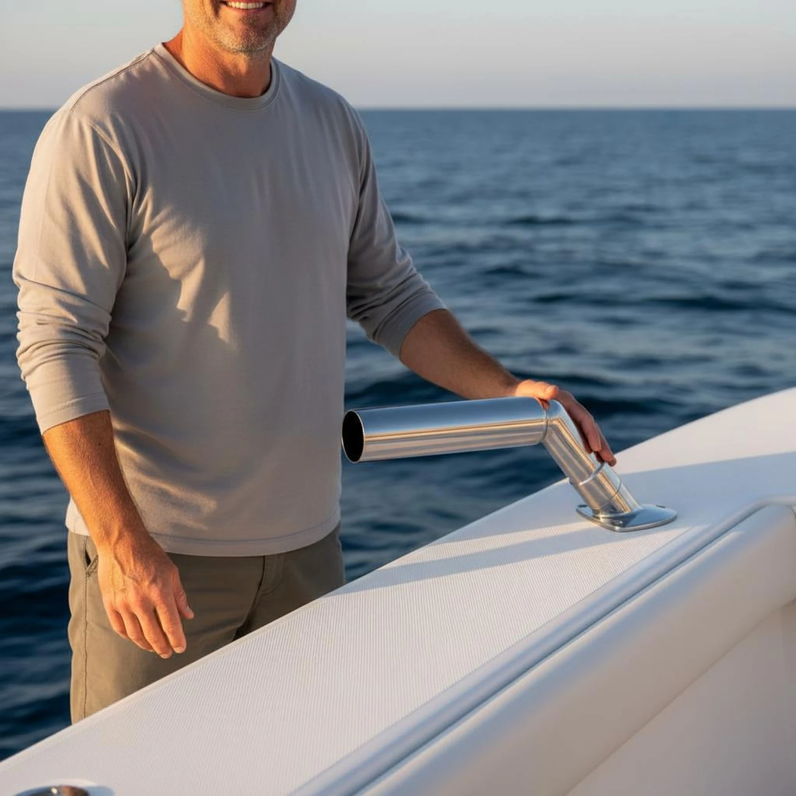 

Stainless Steel Boat Rod Holder Stainless Steel Fishing Rod Holder Boating Hardware Easy To Install