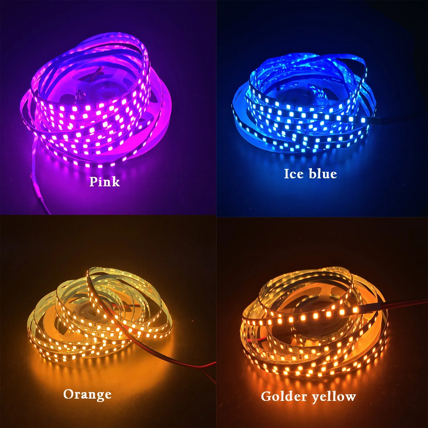 4MM 5MM LED Strip Light 2835 SMD flexible diode tape lamp white warm white neutral 4000K 120leds/m DC12V 24V tiras led ribbon