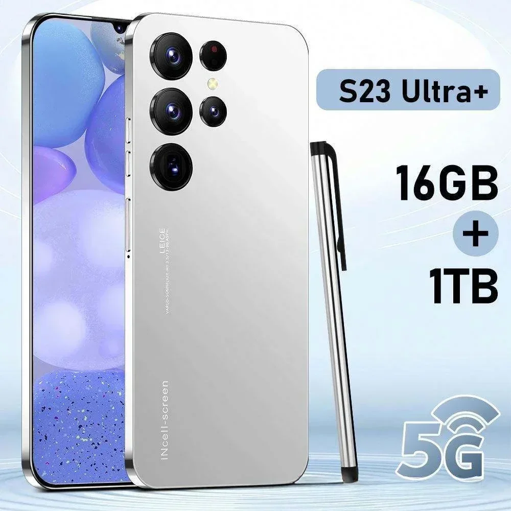 New hot-selling mobile phone S23 Ultra+ inch Android cheap large screen HD all-in-one smartphone S22 super cheap Celulares gamer