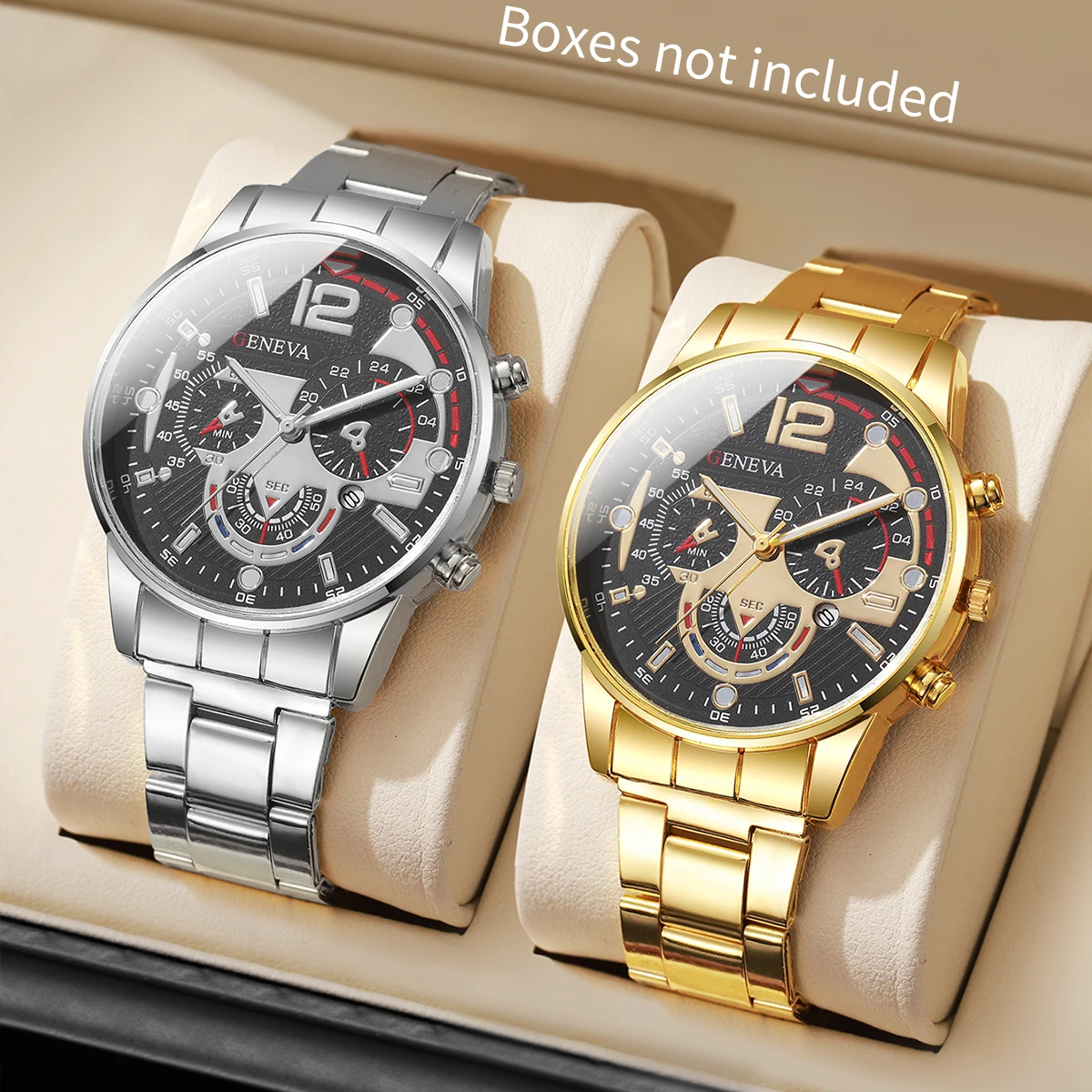 2/3/4/5PCS Fashion Men Business Watches Luxury Man Quartz Wrist Watch Date Clock Reloj Hombre（Without Box）