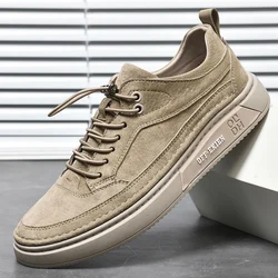 Chaussures italiennes décontractées en cuir véritable pour hommes, baskets Oxford blanches pour hommes, chaussures de marche en plein air, chaussures d'affaires décontractées